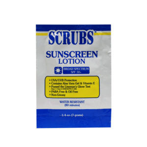SCRUBS Sunscreen Lotion Packets